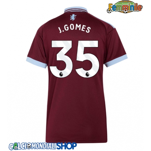 Maglie da calcio Aston Villa Joao Gomes #35 Prima Maglia Femminile 2026-27 Manica Corta